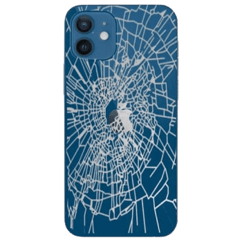 iphone with back glass broken